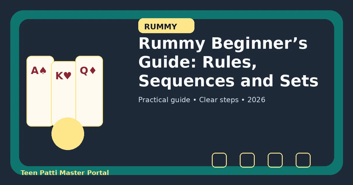 Rummy Beginner’s Guide: Rules, Sequences and Sets guide illustration