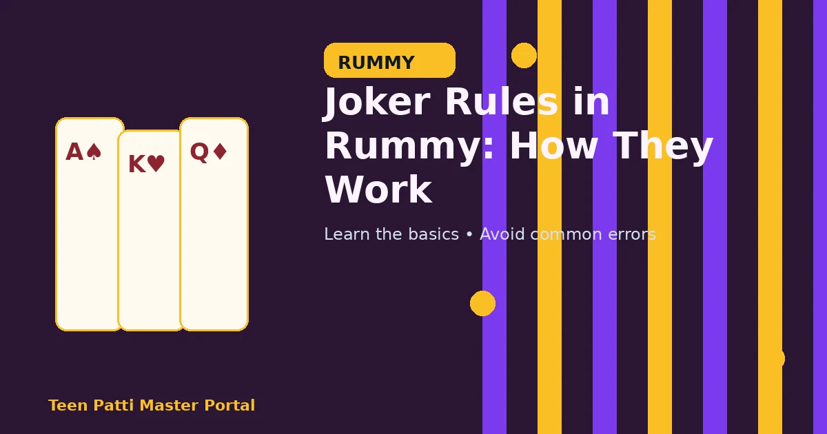 Joker Rules in Rummy: How They Work guide illustration