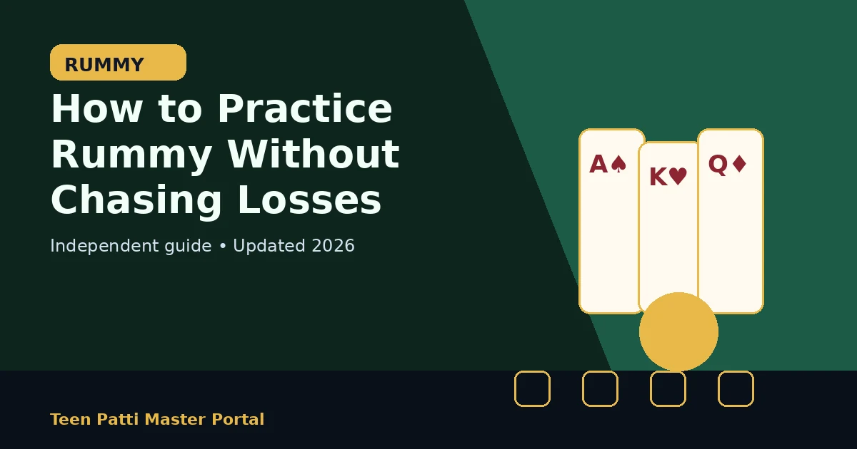 How to Practice Rummy Without Chasing Losses guide illustration